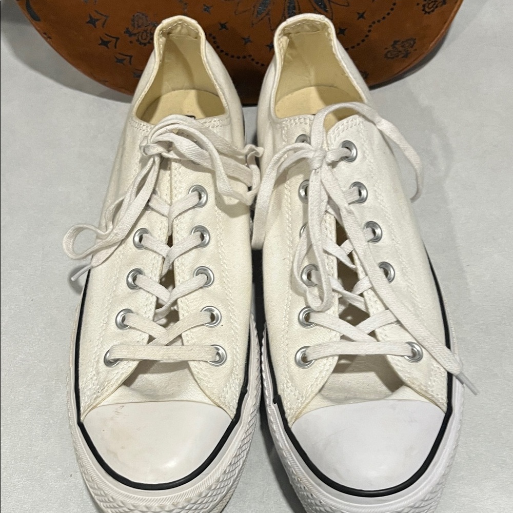 Classic White Canvas Sneakers